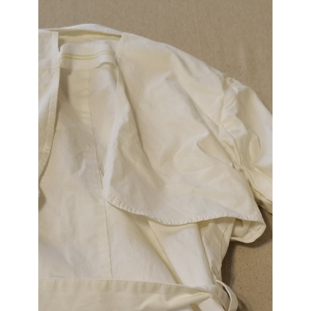 YARGICI White Double Breasted Trench Light Jacket Women's Outerwear Size Small - Picture 7 of 8